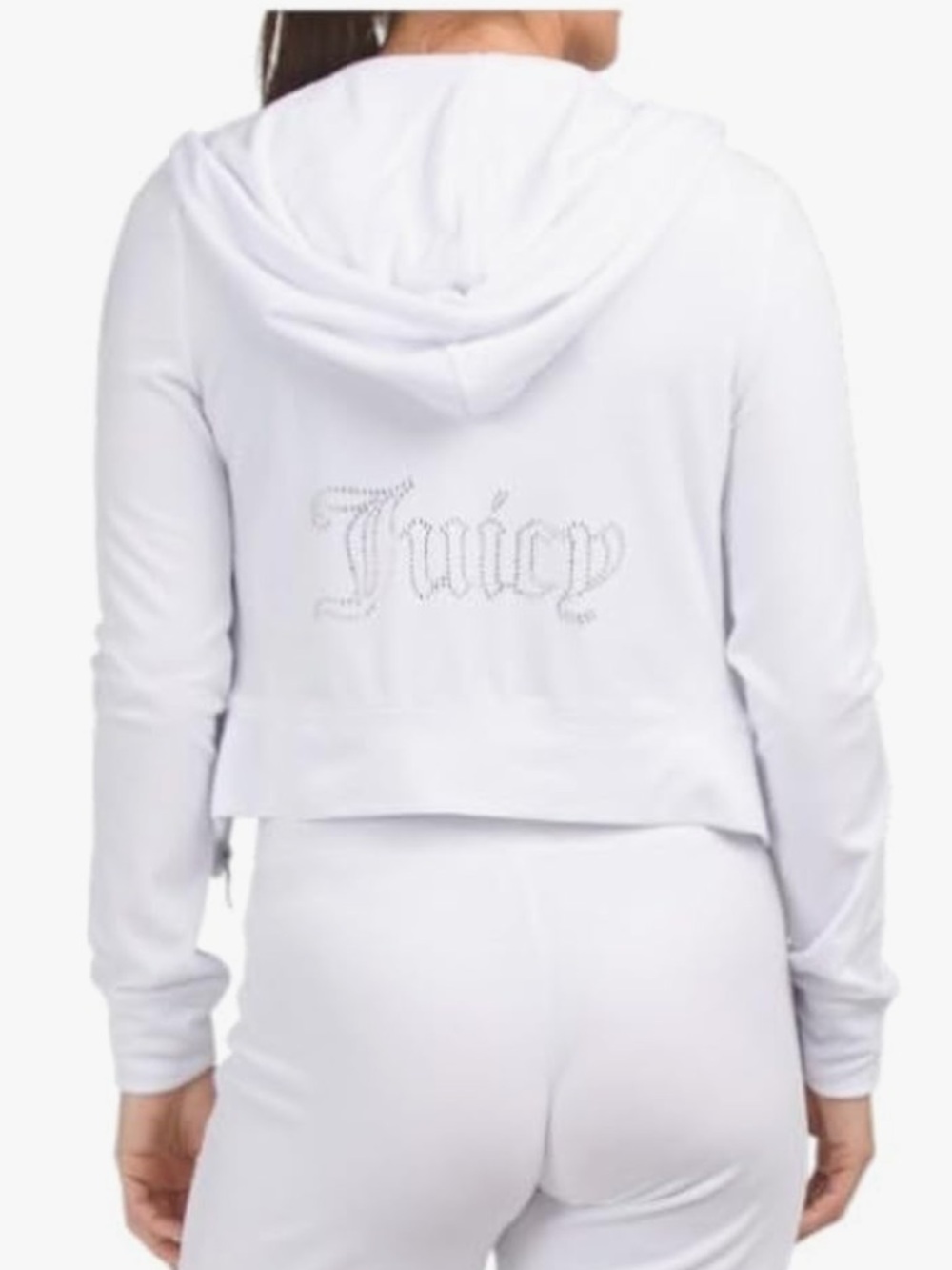 Juicy Couture Bling Velour Hoodie ✨ Y2K Rhinestone Zip Up